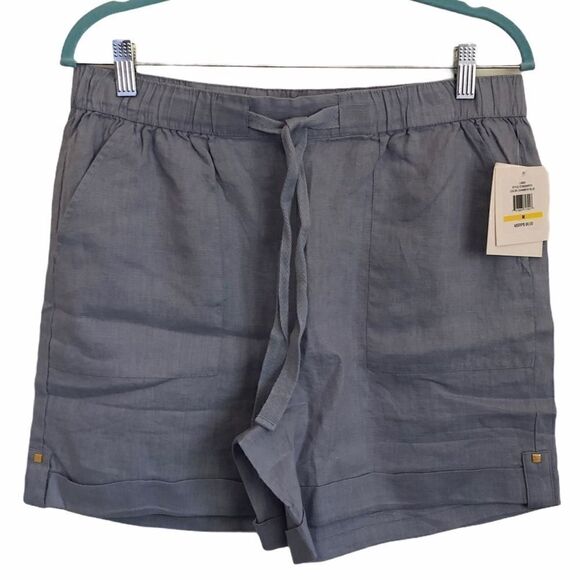 ELLEN TRACY Adjustable Drawstring Linen Shorts - Picture 3 of 8